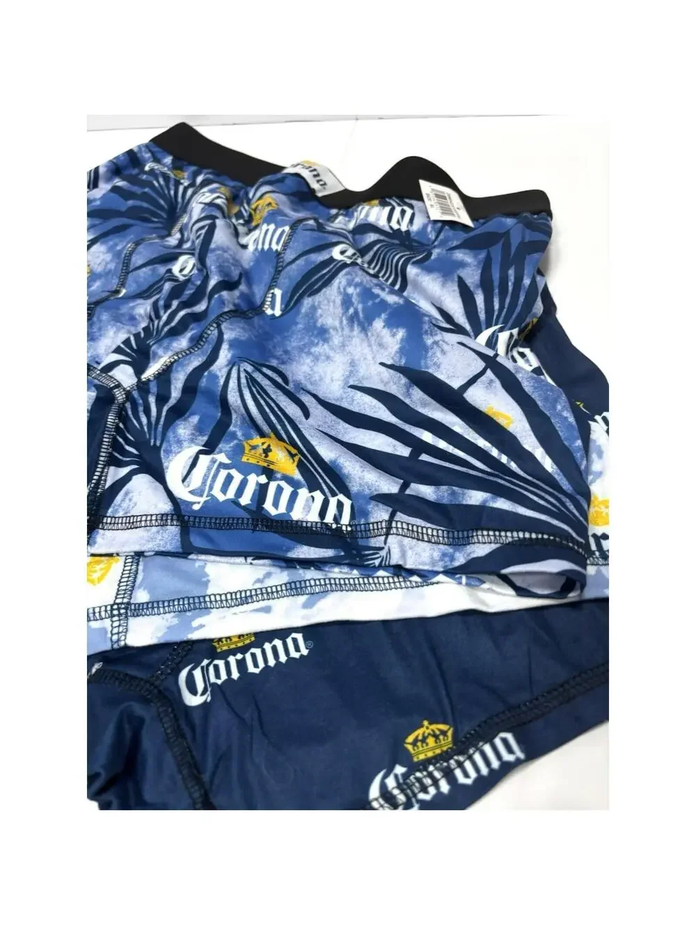 Corona Beer Men's Boxer Briefs 3Pc Set Size X-Large Blue White New Underwear NEW